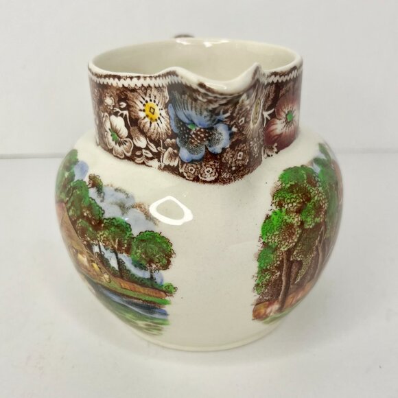 Vtg Porcelain Creamer 4.25" Rural England W.R. Midwinter Ltd - Picture 2 of 13